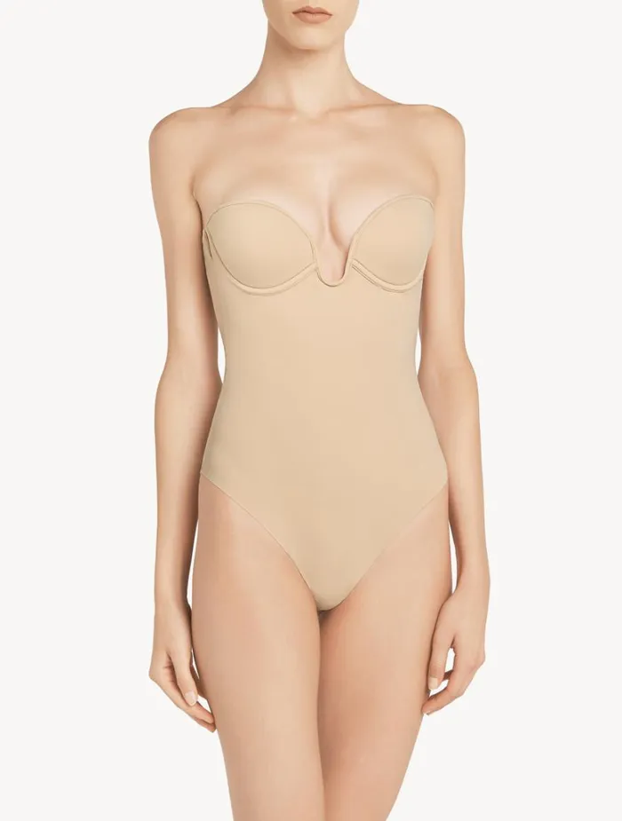 La Perla Lattecoloured Underwired Padded Ubra Bodysuit Women Bodysuits and Bustiers
