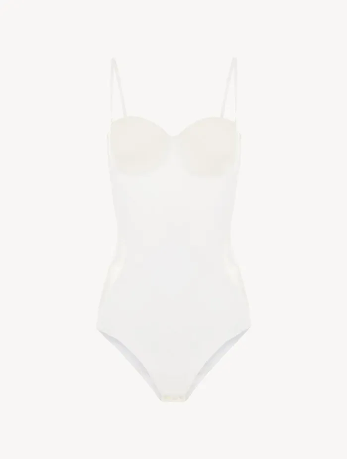 La Perla Luxury Lycra Control Fit Body With Chantilly Lace Women Bodysuits and Bustiers