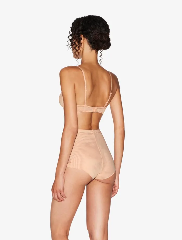 La Perla Luxury Stretch Tulle Balconette Bra In Sand Women Balconette