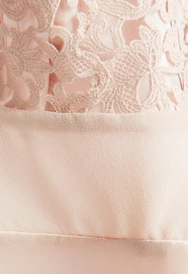 La Perla Rose Beige Silk Camisole With Macrame Women Camisoles