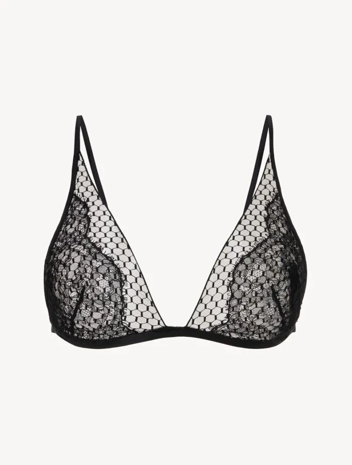 La Perla Triangle Bra With Leavers Lace Women Triangle