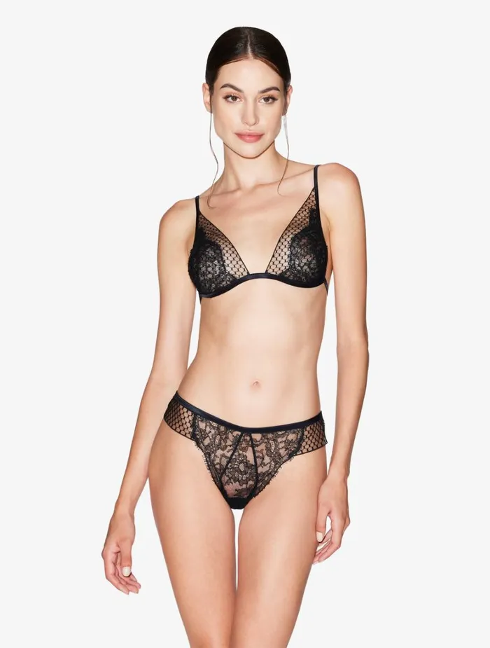 La Perla Triangle Bra With Leavers Lace Women Triangle