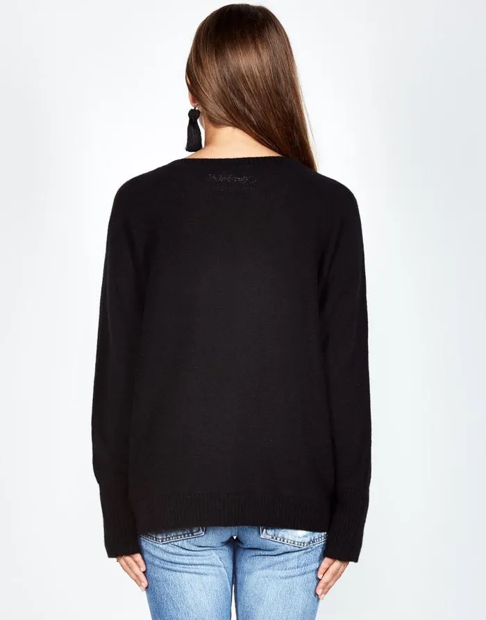 Ladona Glitter Bowie Black Women Lauren Moshi Sweaters and Knits