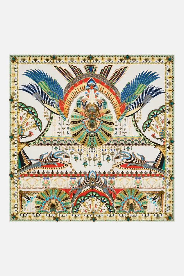 LARGE SQUARE SCARF VALLEY OF THE QUEENS Valley Of The Queens WomensMens Camilla Scarves