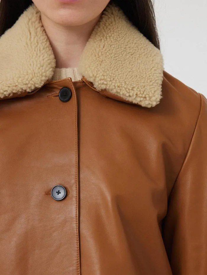 Leather Cropped Jacket Ginger Women Jigsaw Leather