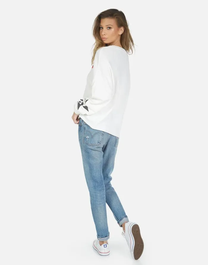 Lee Skull Lip Milk Women Lauren Moshi Long Sleeve