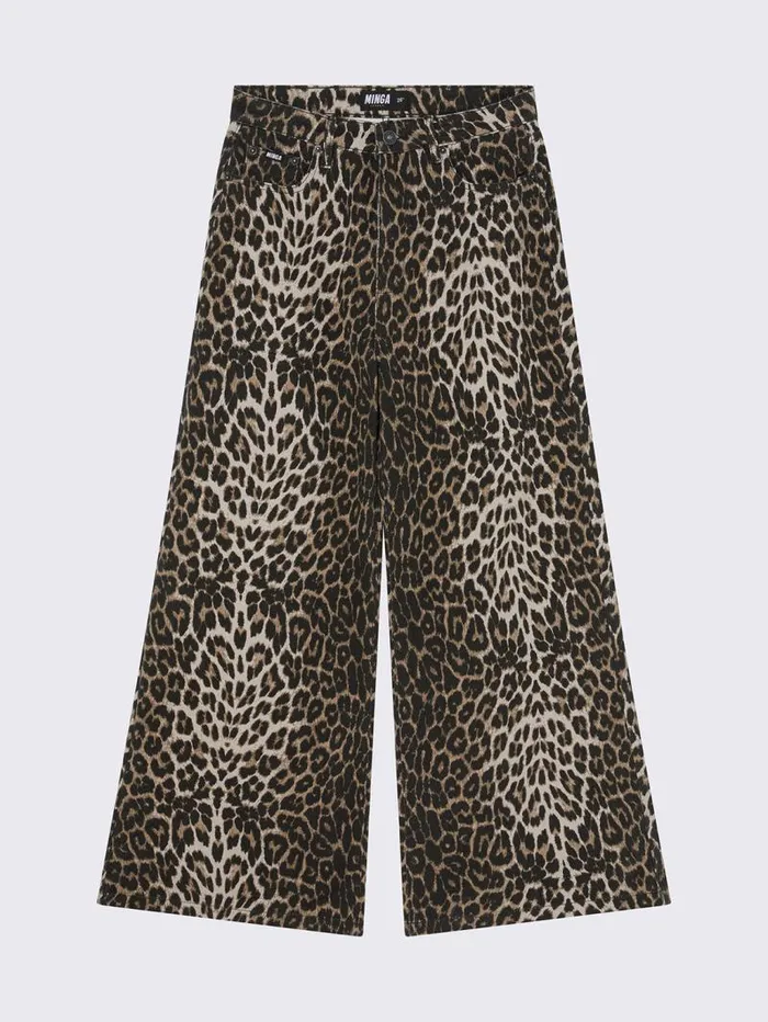 Leopard Baggy Jeans Women Minga London Bottoms