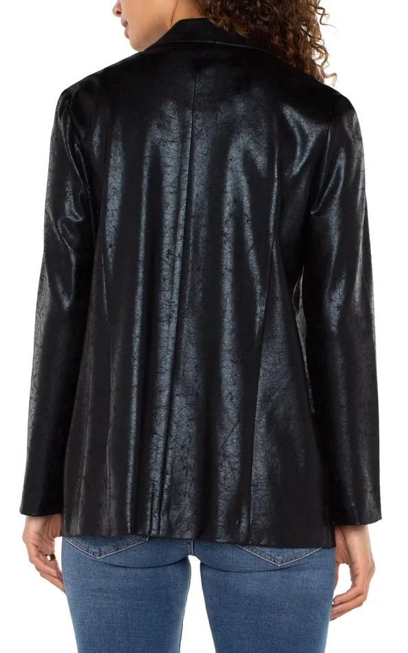 Liverpool Los Angeles Jackets BOYFRIEND BLAZER Crackle Coated Knit 8211 Womens
