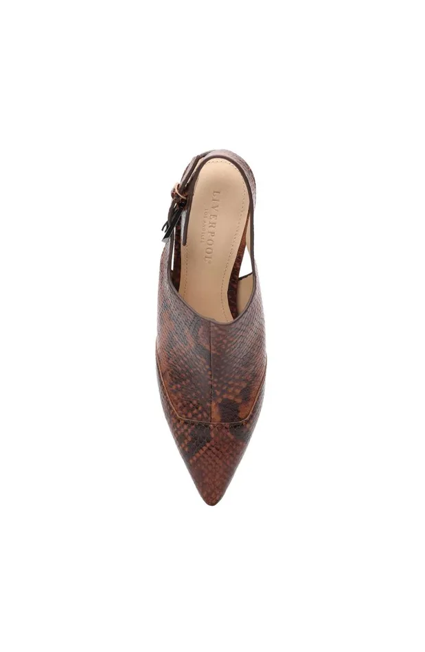 Liverpool Los Angeles Mules BARSTOW SLING BACK MULE Deep Honey 8211 Womens