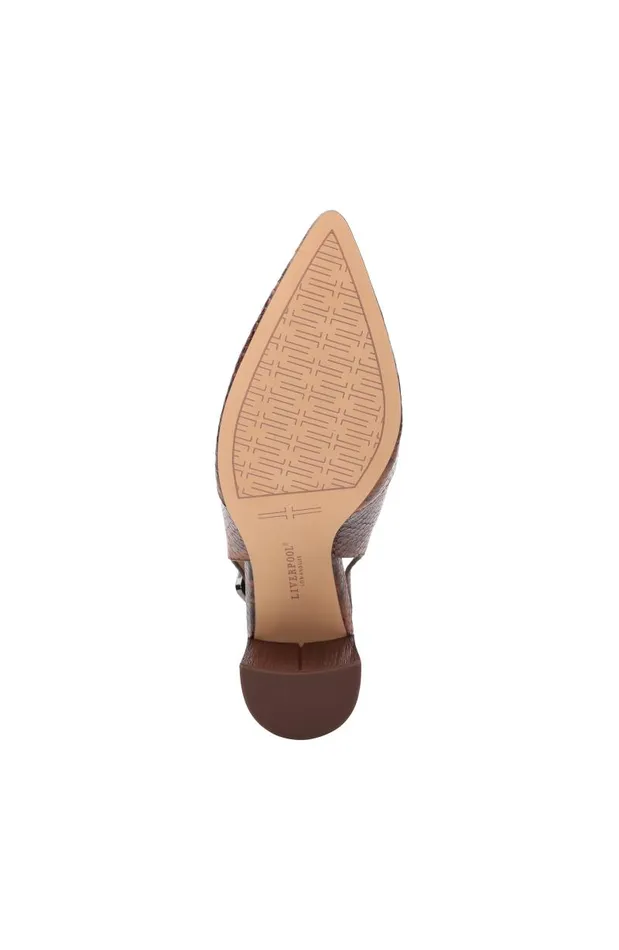 Liverpool Los Angeles Mules BARSTOW SLING BACK MULE Deep Honey 8211 Womens