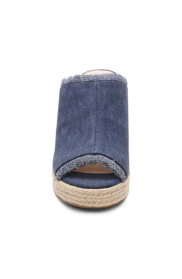 Liverpool Los Angeles Wedges and Espadrilles HOLLYWOOD FRAY EDGE ESPADRILLE Indigo 8211 Womens