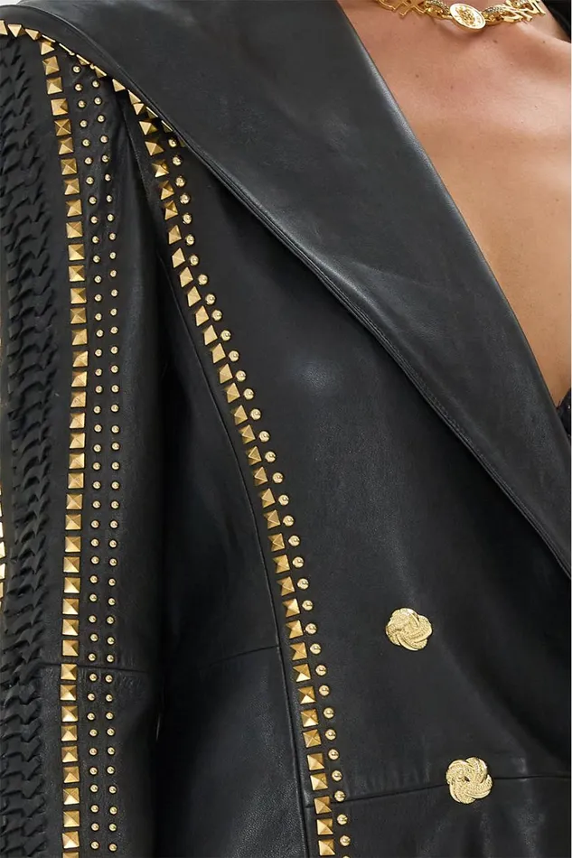 LONG LEATHER COAT WITH HOOD CALL ME CLEOPATRA Call Me Cleopatra Womens Camilla Jackets