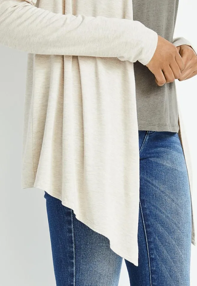 Long Sleeve Open Front Cardigan Women Maurices Tops
