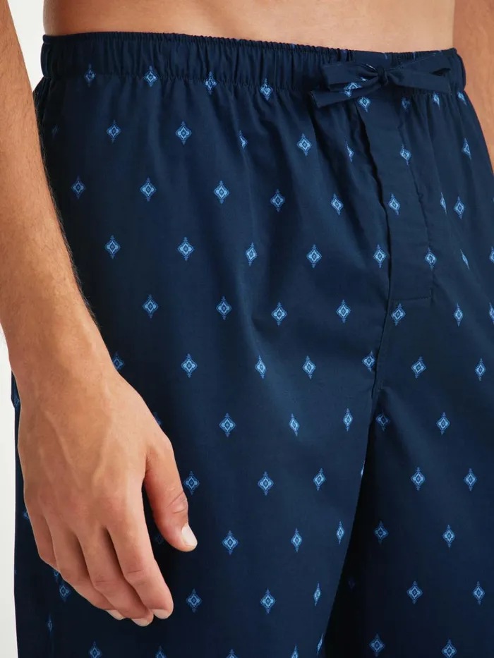 Lounge Pants Men Derek Rose Lounge Pants Nelson 98 Cotton Batiste Navy