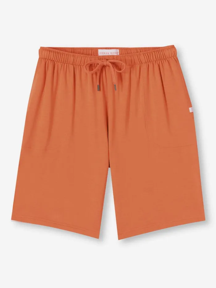 Lounge Shorts Men Derek Rose Lounge Shorts Basel Micro Modal Stretch Terracotta
