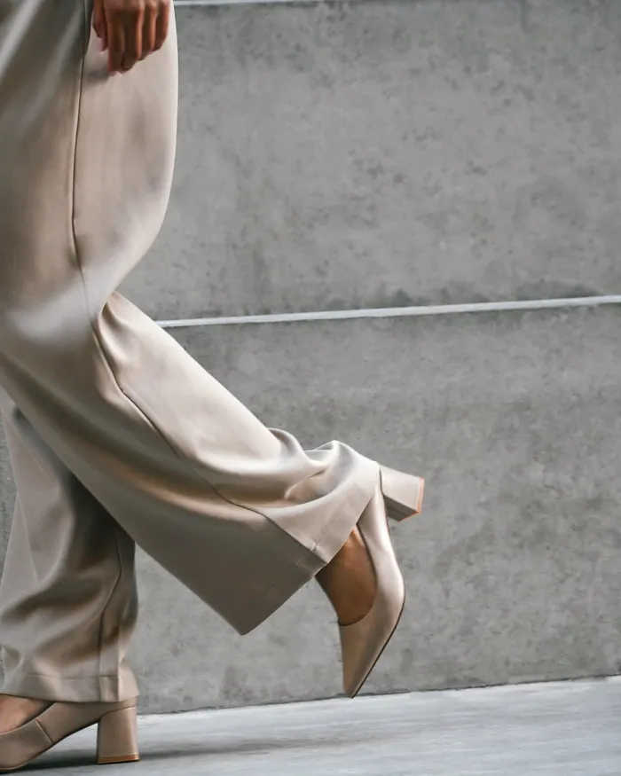 LOW HEELS Women Carrington low heels taupe leather jomercer LOW HEELS Women Carrington low heels taupe leather jomercer