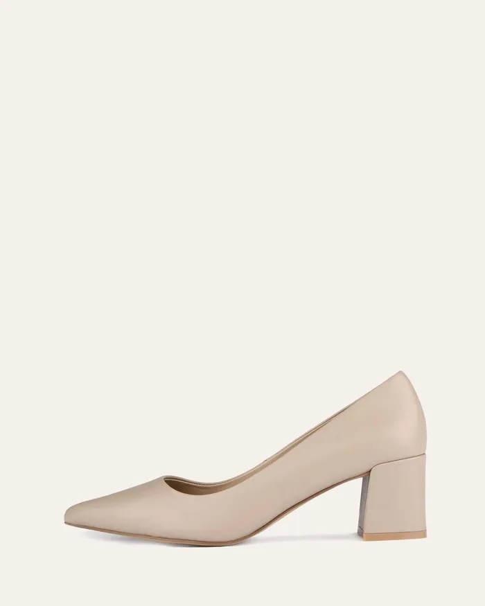 LOW HEELS Women Carrington low heels taupe leather jomercer LOW HEELS Women Carrington low heels taupe leather jomercer