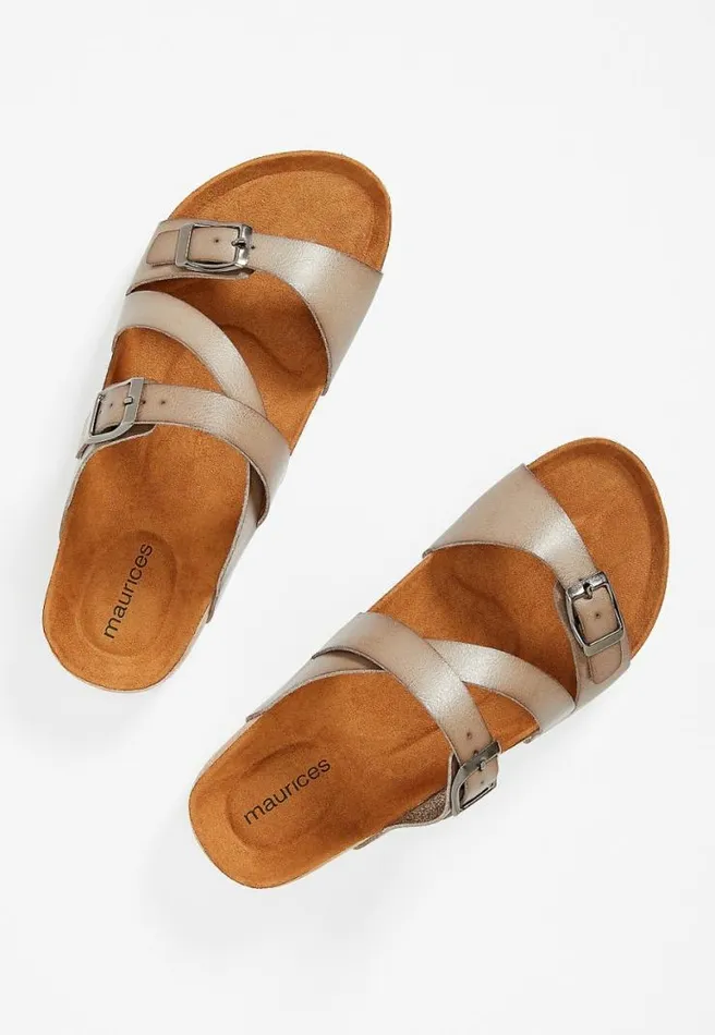 Lucy Buckle Slip On Sandal Women Maurices Sandals