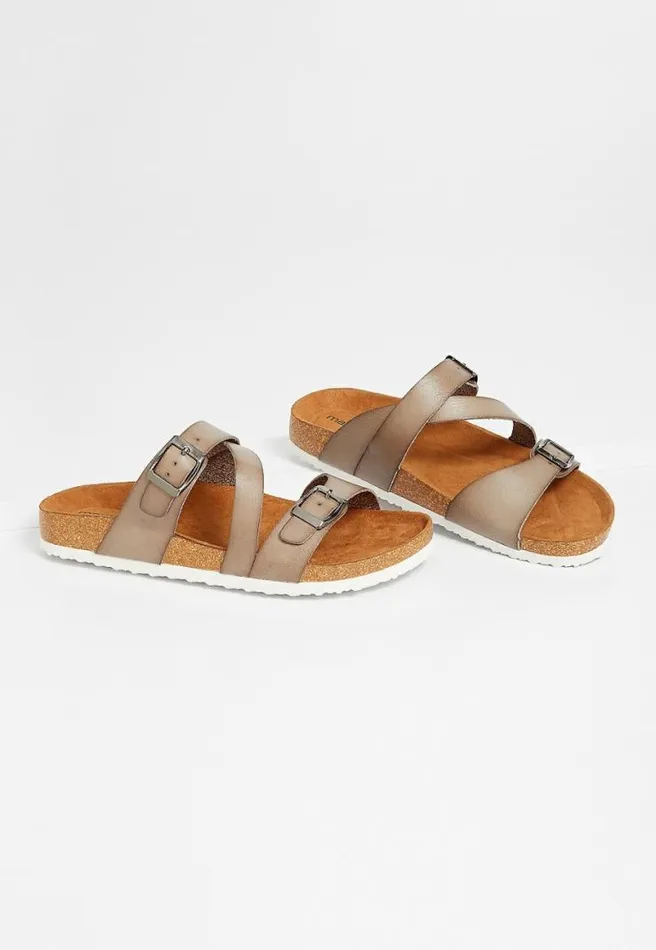 Lucy Buckle Slip On Sandal Women Maurices Sandals