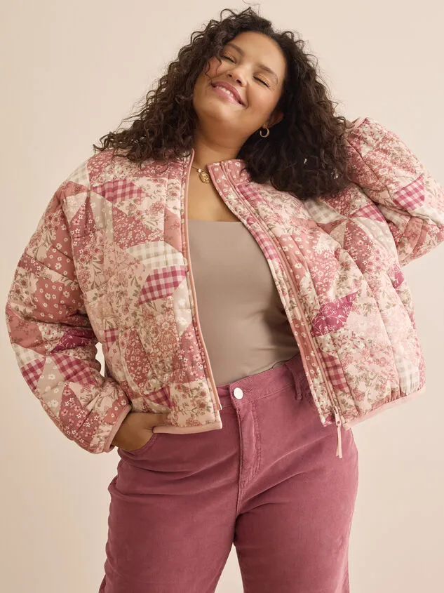 Luna Patchwork Jacket Dustypinkmulti Women Altar039d State Jackets