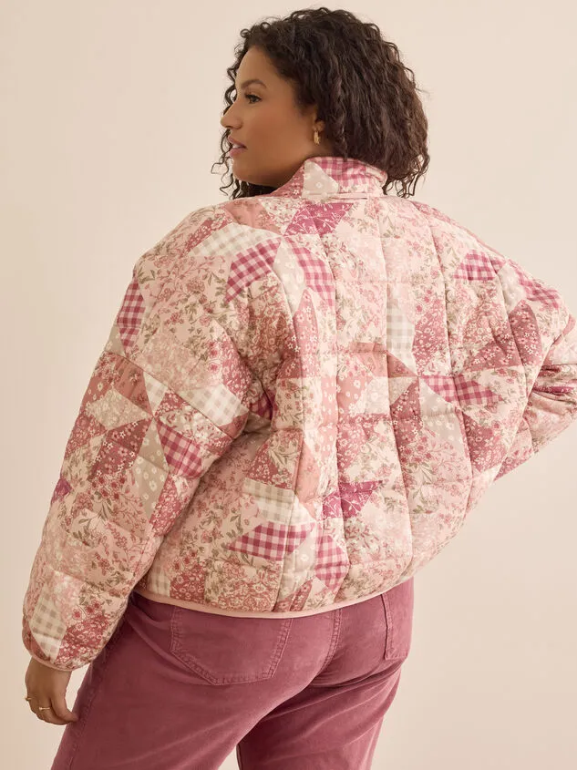 Luna Patchwork Jacket Dustypinkmulti Women Altar039d State Jackets