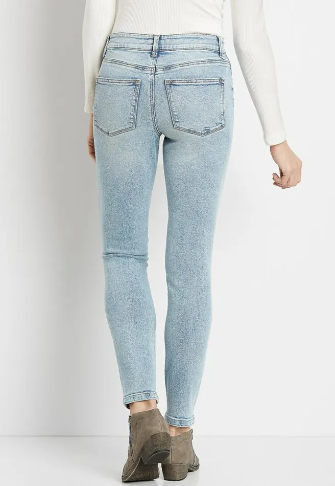 M Jeans By Maurices Vintage High Rise Ripped Jegging Women Maurices Jeans