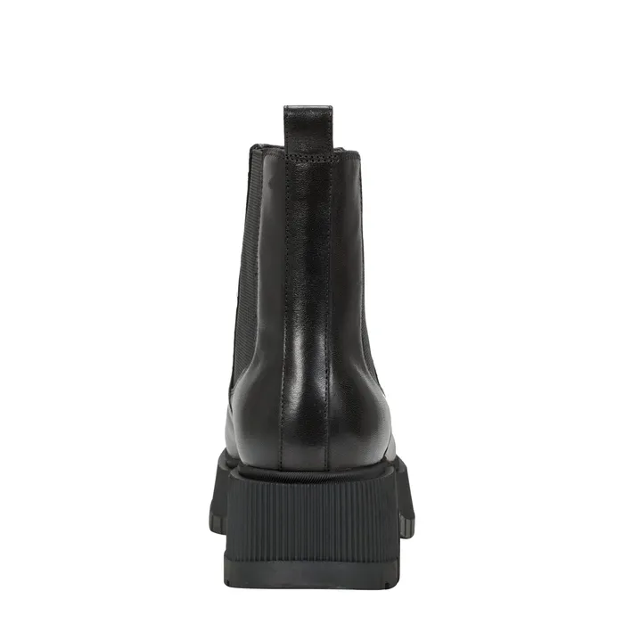 Marc Fisher Booties Women Bermida Lug Sole Bootie Black Leather