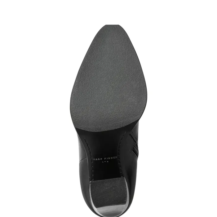 Marc Fisher Lasli Over the Knee Boot Black Leather Women Boots