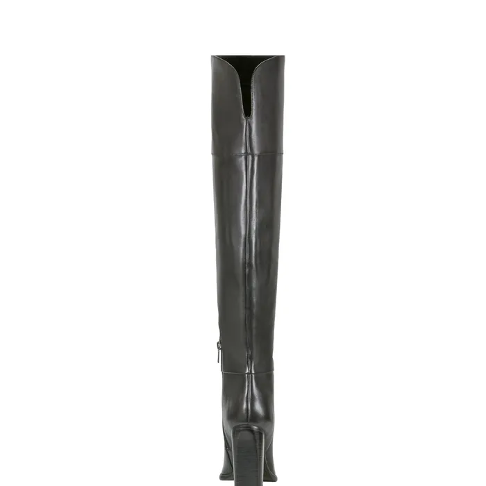 Marc Fisher Lasli Over the Knee Boot Black Leather Women Boots