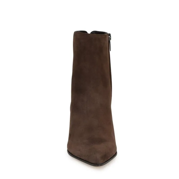Maribu Ankle Booties Brown Suede Women Nine West Boots and Booties Maribu Ankle Booties Brown Suede Women Nine West Boots and Booties