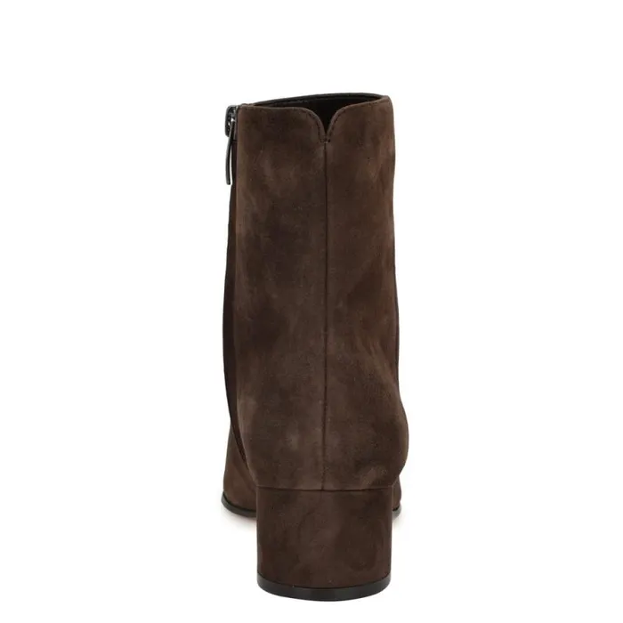 Maribu Ankle Booties Brown Suede Women Nine West Boots and Booties Maribu Ankle Booties Brown Suede Women Nine West Boots and Booties