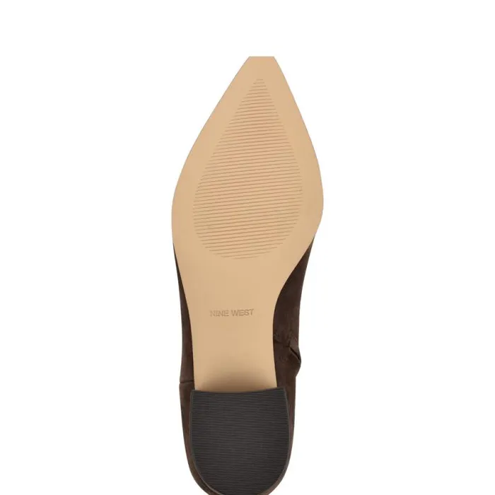 Maribu Ankle Booties Brown Suede Women Nine West Boots and Booties Maribu Ankle Booties Brown Suede Women Nine West Boots and Booties