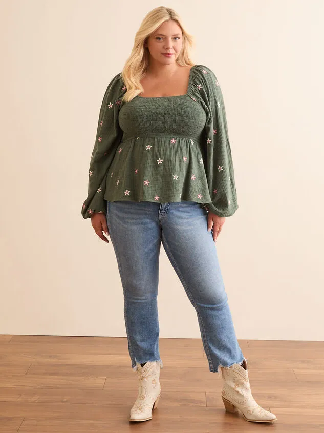Mary High Rise Raw Hem Jeans Mediumwash Women Altar039d State Bottoms
