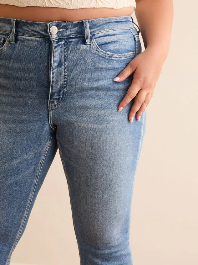 Mary High Rise Raw Hem Jeans Mediumwash Women Altar039d State Bottoms