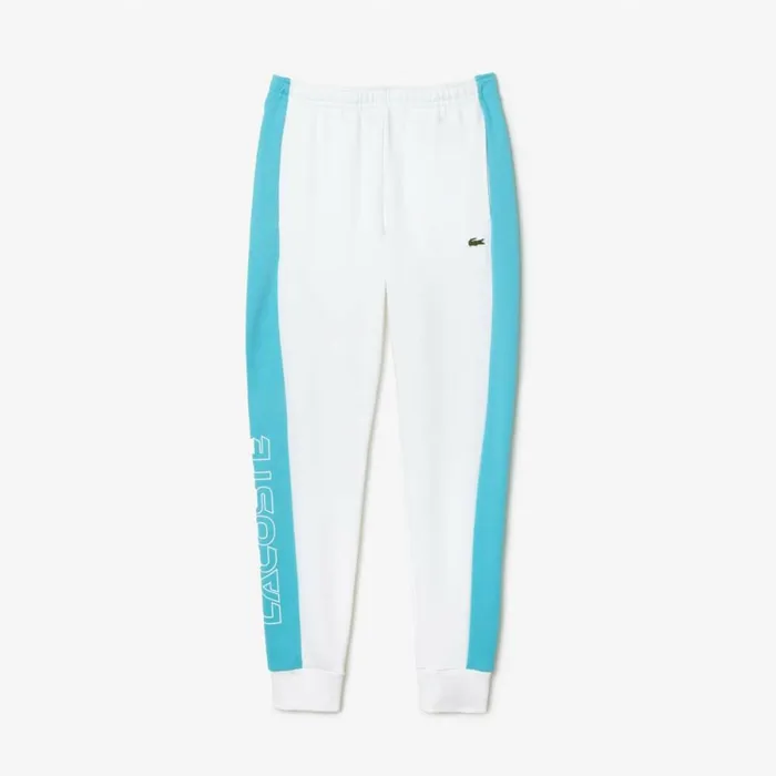 Matching Sets Men Lacoste Men039s Colorblock Sweatpants White Blue Ri6