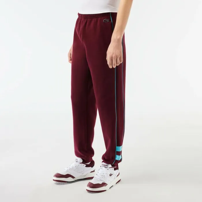 Matching Sets Men Lacoste Men039s Embroidered Regular Fit Sweatpants Bordeaux Blue Ris