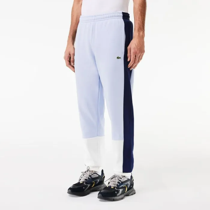 Matching Sets Men Lacoste Men039s Regular Fit Colorblock Joggers Light Blue Navy Blue White Ihi