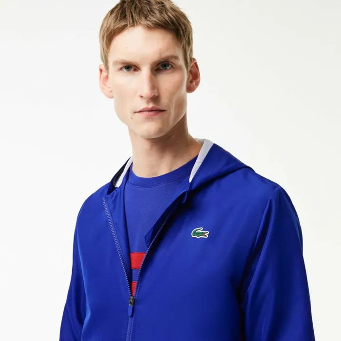 Matching Sets Men Lacoste Men039s Tennis Colorblock Sweatsuit Navy Blue Bordeaux White Isg