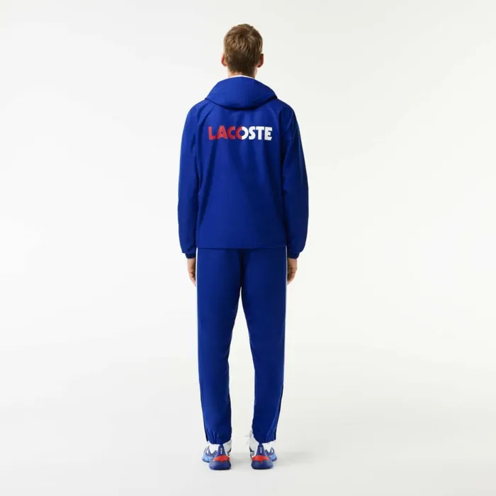 Matching Sets Men Lacoste Men039s Tennis Colorblock Sweatsuit Navy Blue Bordeaux White Isg