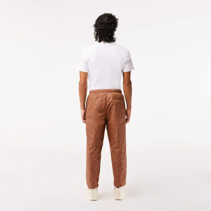 Matching Sets Men Lacoste Mens Monogram Print Joggers Light Brown Lfa
