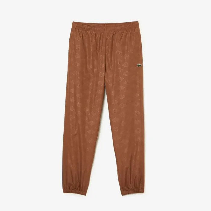 Matching Sets Men Lacoste Mens Monogram Print Joggers Light Brown Lfa
