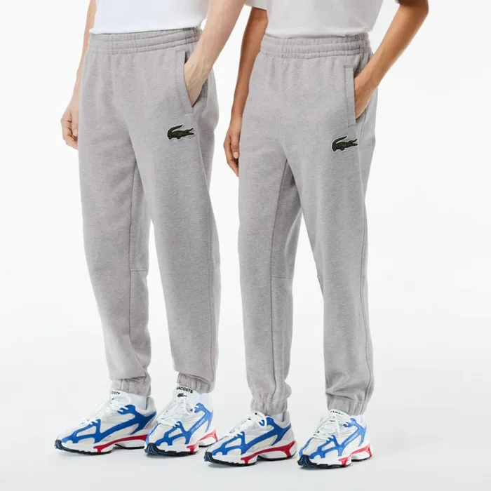 Matching Sets MenWomen Lacoste Unisex Organic Cotton Fleece Sweatpants Grey Chine Cca