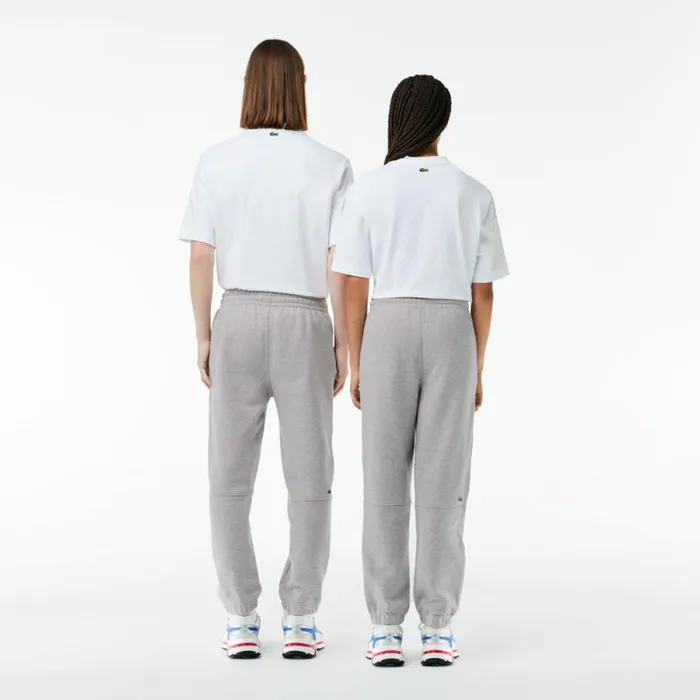 Matching Sets MenWomen Lacoste Unisex Organic Cotton Fleece Sweatpants Grey Chine Cca