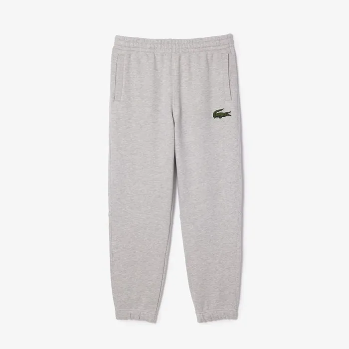 Matching Sets MenWomen Lacoste Unisex Organic Cotton Fleece Sweatpants Grey Chine Cca