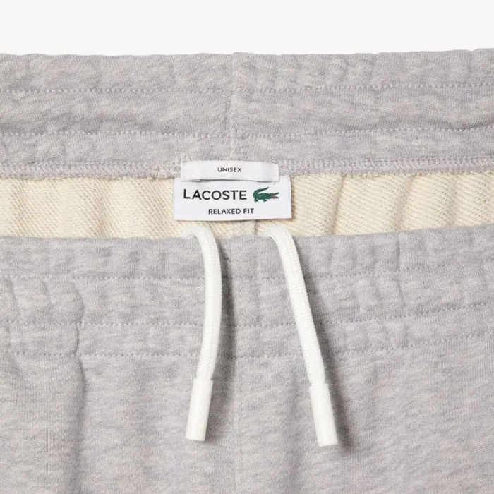Matching Sets MenWomen Lacoste Unisex Organic Cotton Fleece Sweatpants Grey Chine Cca