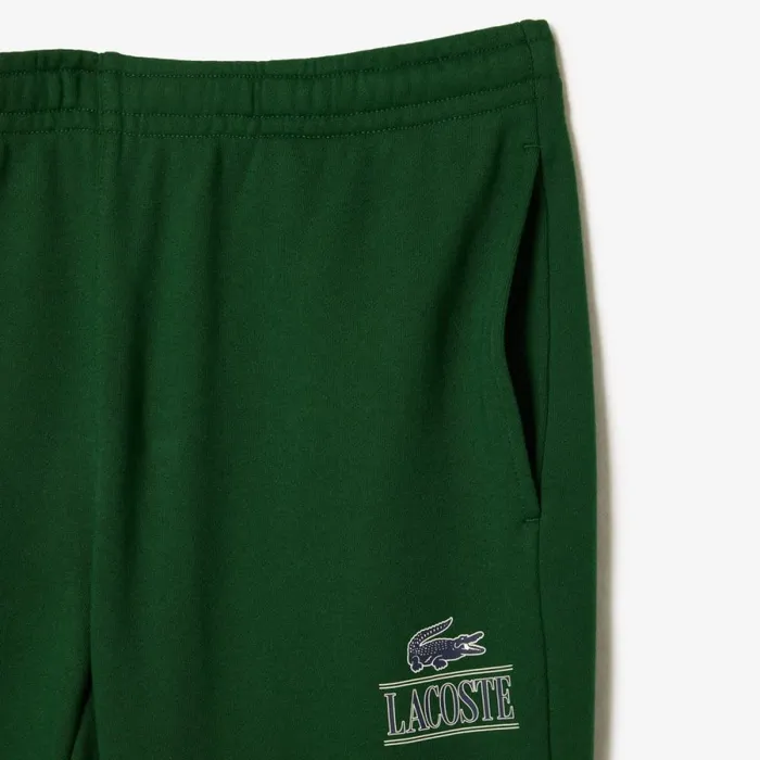 Matching Sets MenWomen Lacoste Unisex Signature Print Sweatpants Pine Green 132