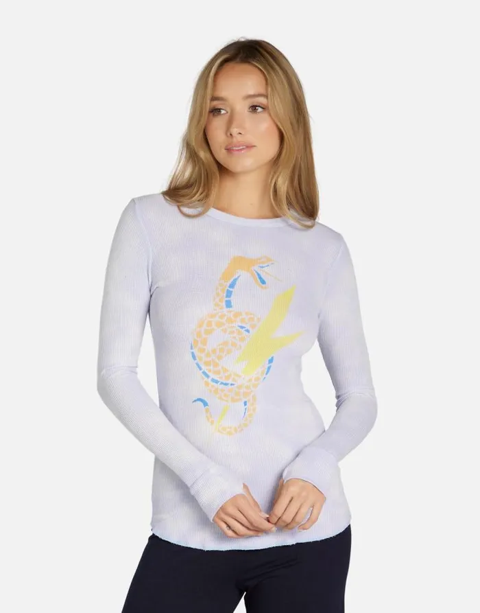 McKinley Lightning Snake Sunfade Lavender Women Lauren Moshi Long Sleeve