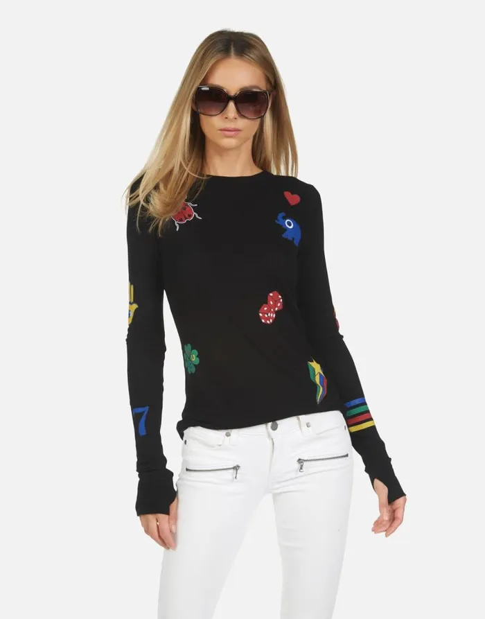 McKinley Lucky Elements Black Women Lauren Moshi Long Sleeve