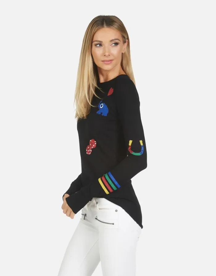 McKinley Lucky Elements Black Women Lauren Moshi Long Sleeve