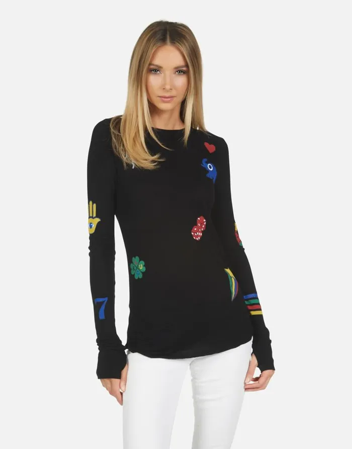 McKinley Lucky Elements Black Women Lauren Moshi Long Sleeve